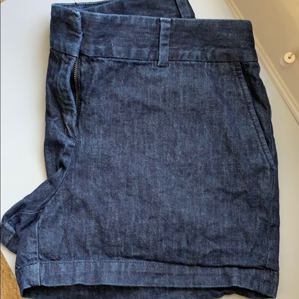 LOFT Dark Wash Denim Shorts